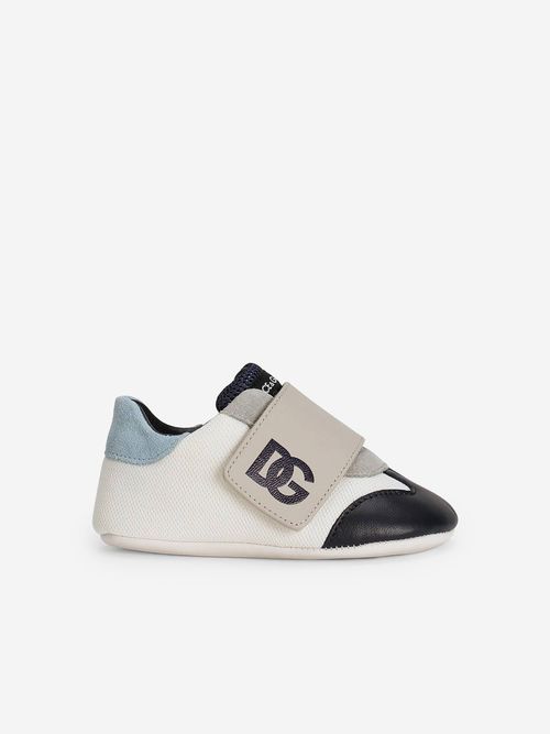 Dolce & Gabbana Baby Boys Leather Pre-Walker Trainers in Multicolour EU 16 UK 0 Multicoloured