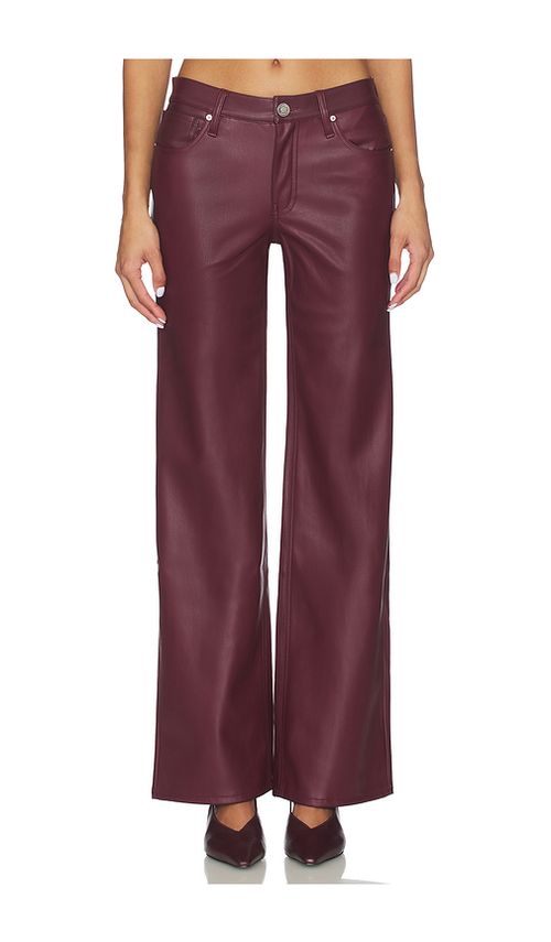 Hudson Jeans Rosie High Rise Wide Leg in Wine. - 32 also