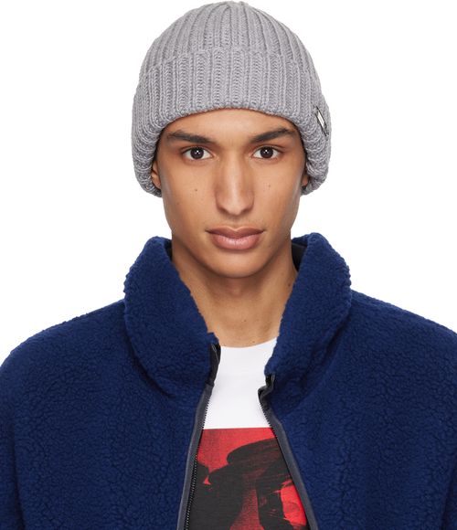 Gray Safety Pin Beanie