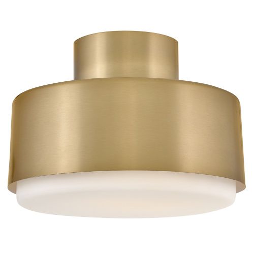 Lacquered Brass LED Semi-Flush Mount from the Cedric Collection