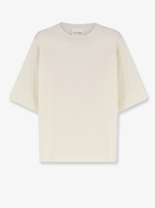 Wool and Alpaca Blend Sweater — White