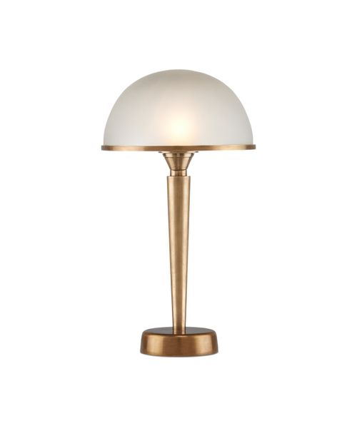 Antique Brass Frosted LED Table Lamp from the Gatsby Collection