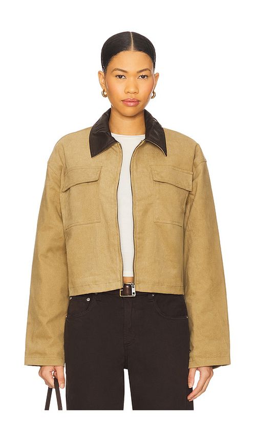 MORE TO COME Laura Jacket in Tan. - XL also in XXS