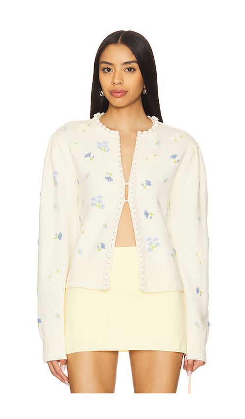 MAJORELLE Talia Cardigan in Ivory. - XL also in