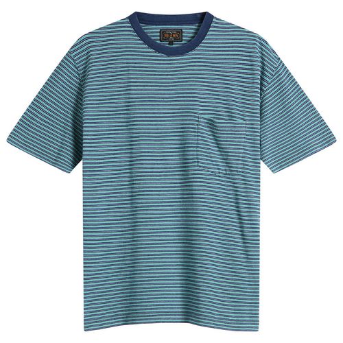 Men's Multi Stripe Pocket T-Shirt in Green