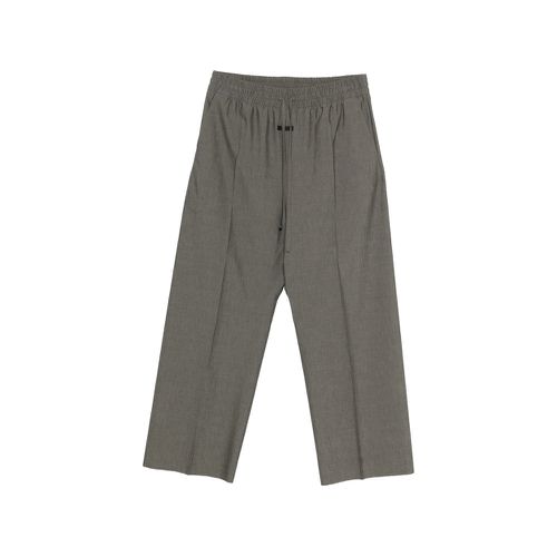 Drawstring Wide-leg Trousers
