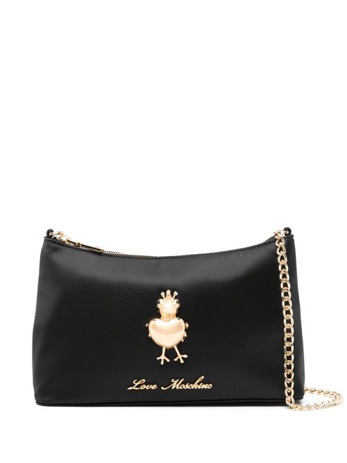 Love Moschino 여성 logo-lettering shoulder bag - Black JC4030PP1LLC2