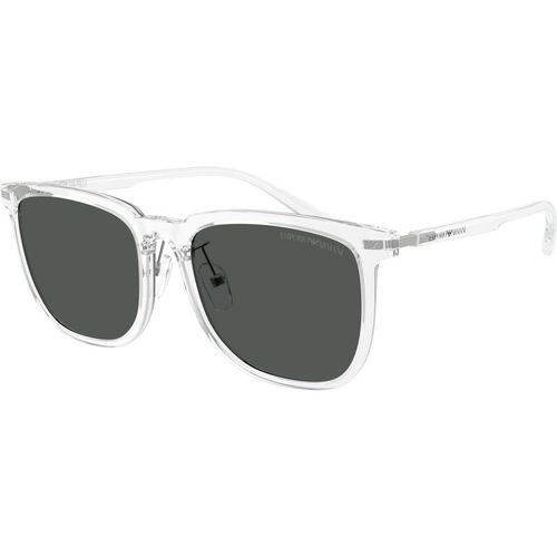 Emporio Armani Unisex Emporio Armani EA4255D 634487 Sunglasses Injected Transparent Grey Geometric Norma