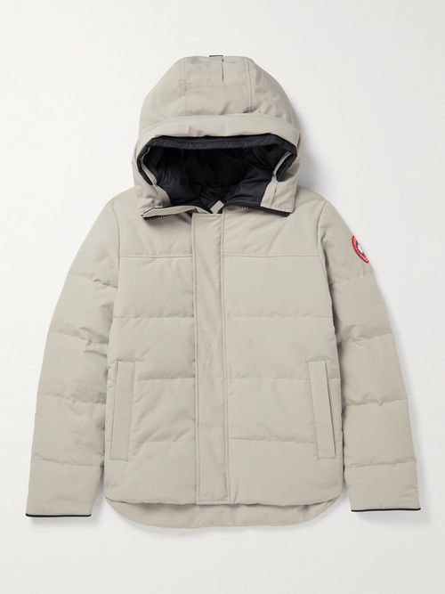 Men - Macmillan Logo-Appliquéd Quilted Shell Hooded Down Parka