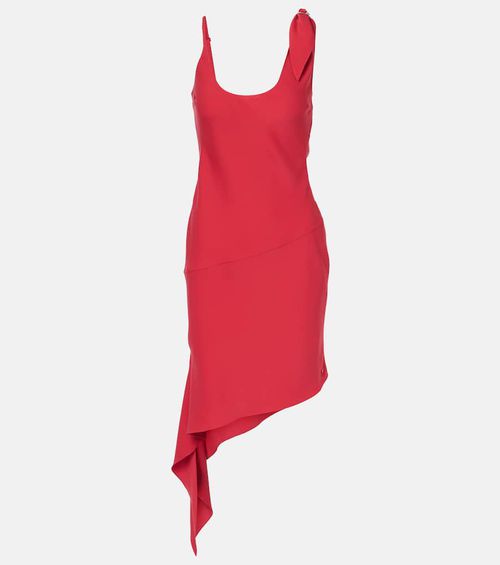 Courrèges Scarf-detail asymmetric minidress