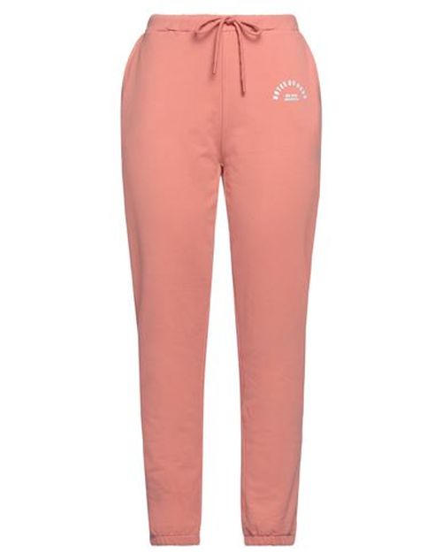 Woman Pants Salmon pink Size L Cotton, Elastane