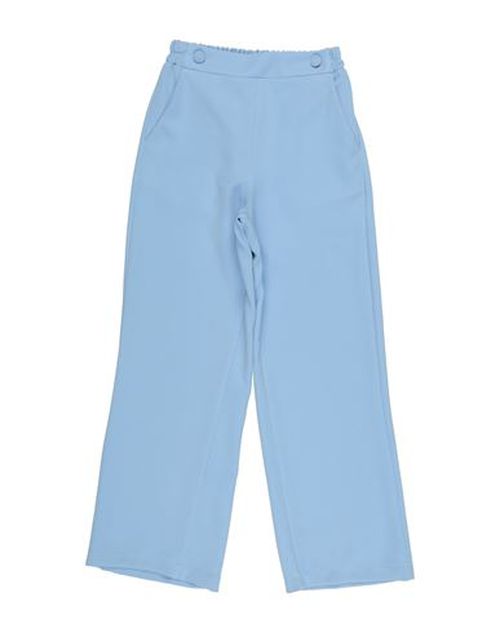 L:ú L:ú By Miss Grant Kid Girl Pants Light blue Size 12 Polyester, Elastane
