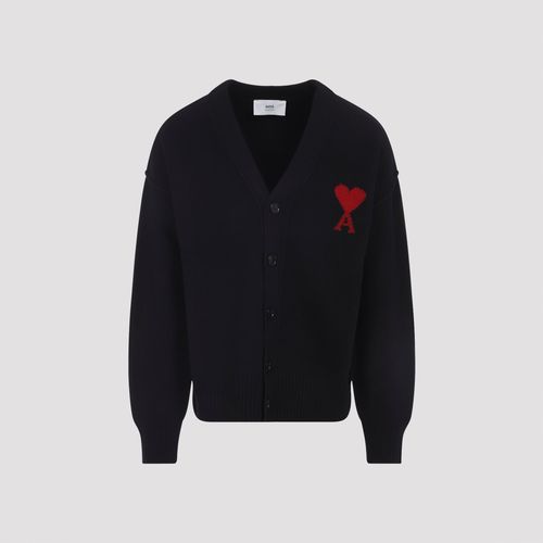 AMI Wool Ami de Coeur Cardigan