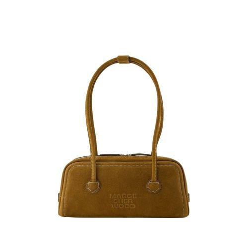 Soft Baguette Shoulder Bag - Leather - Brown