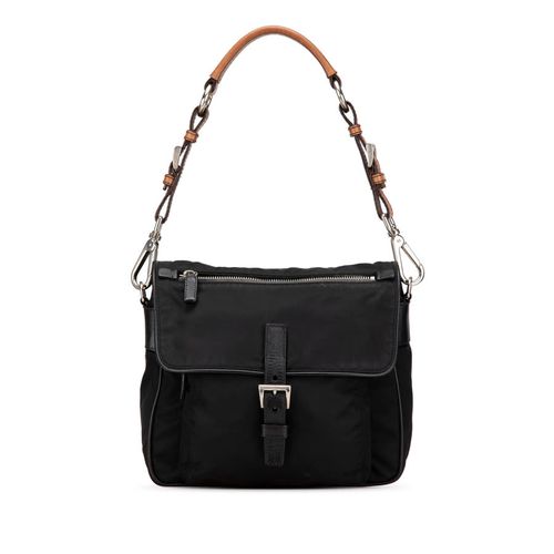 Pre-owned Saffiano Trimmed Tessuto Shoulder Bag Ladies G1U67MNWJ8NTVUV3