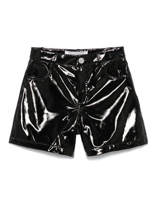 Patent shorts - Black