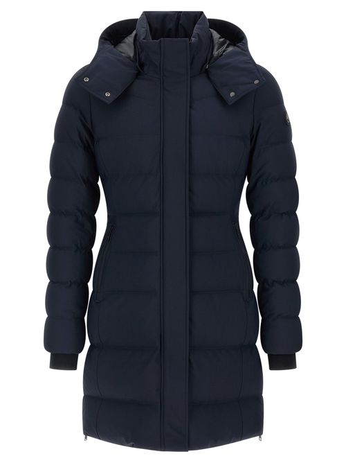 Quilted Goose-Down Down Jacket — Navy