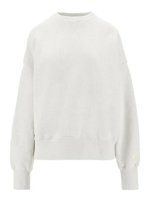 Sweatshirt In Grey Cotton With Crewneck