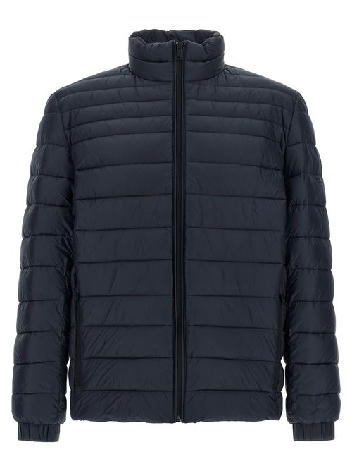 Quilted Down Down Jacket — Navy