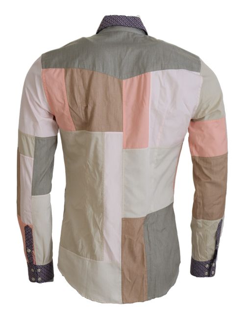 Patchwork Cotton Shirt — Multicolor