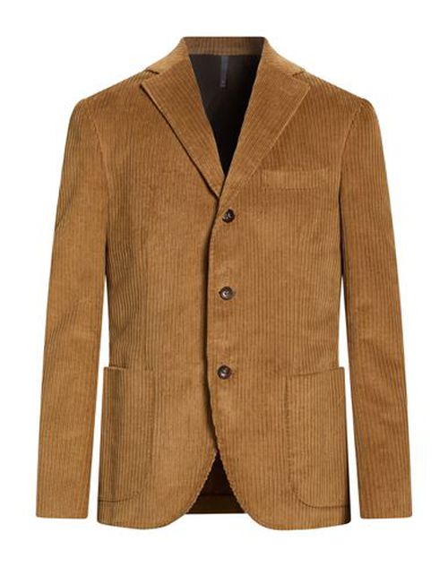 Man Blazer Brown Size 44 Cotton, Elastane
