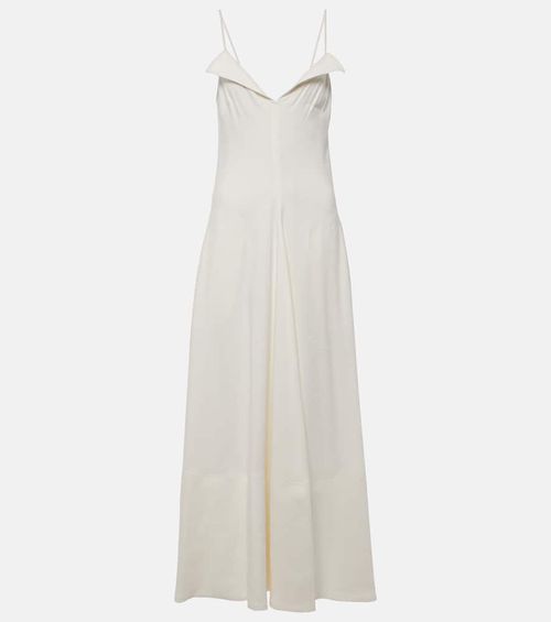 Ruby linen-blend midi dress
