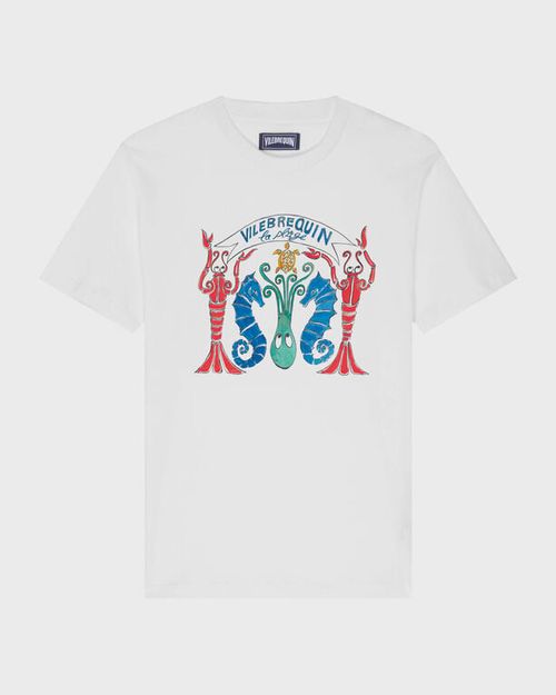 Men Cotton Light Jersey T-shirt La Plage - Tee Shirt - Partisol - White
