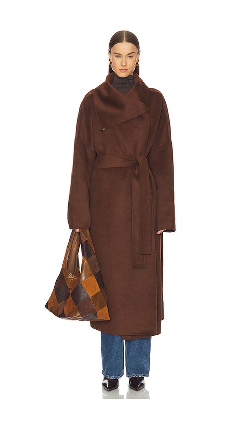 Camila Coelho Mirta Coat in Espresso. XS also in L, M, S