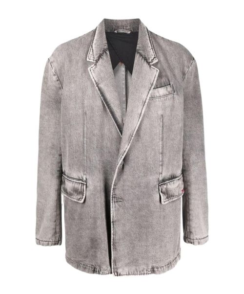 Single-Breasted Denim Jacket