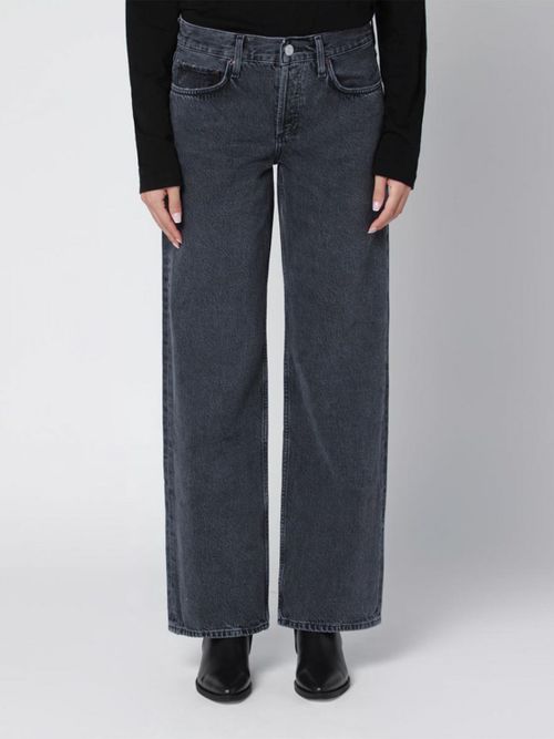 Jeans Woman color Charcoal