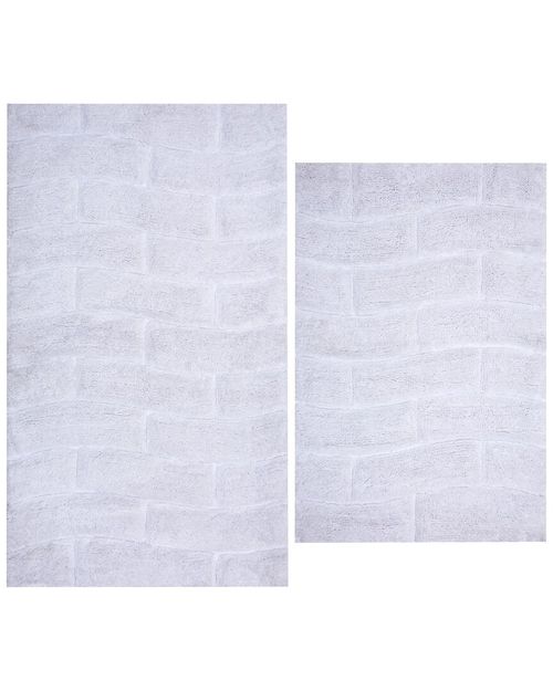 2Pc Cotton Bath Rug Set