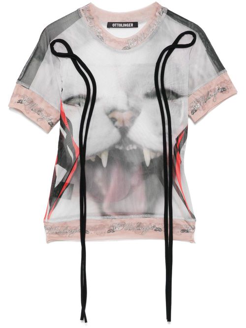 Mesh T-shirt - White