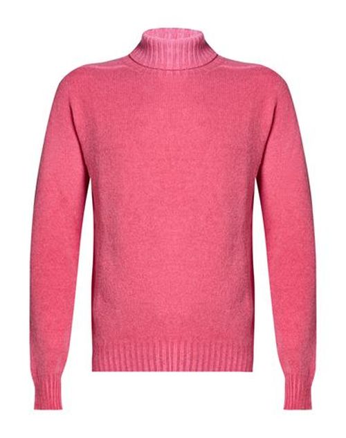Man Turtleneck Antique rose Size 38 Merino Wool, Cashmere