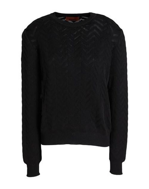 Woman Sweater Black Size 2 Cotton, Viscose, Elastane, Polyamide