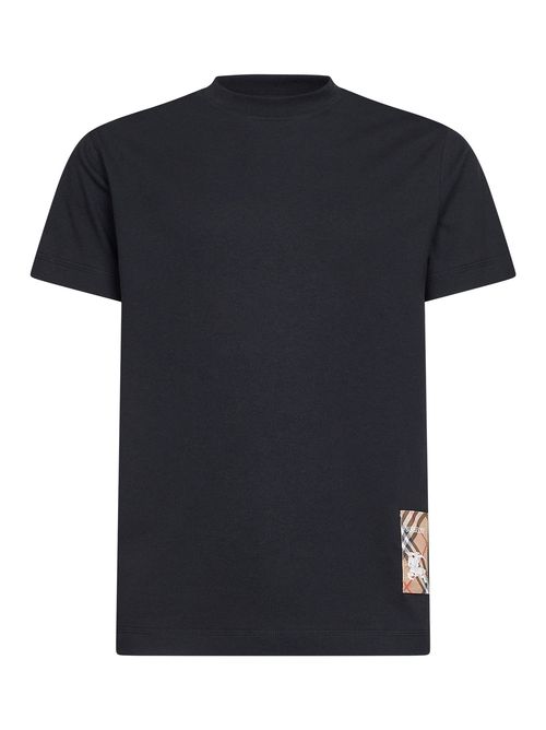Check T-Shirt — Black