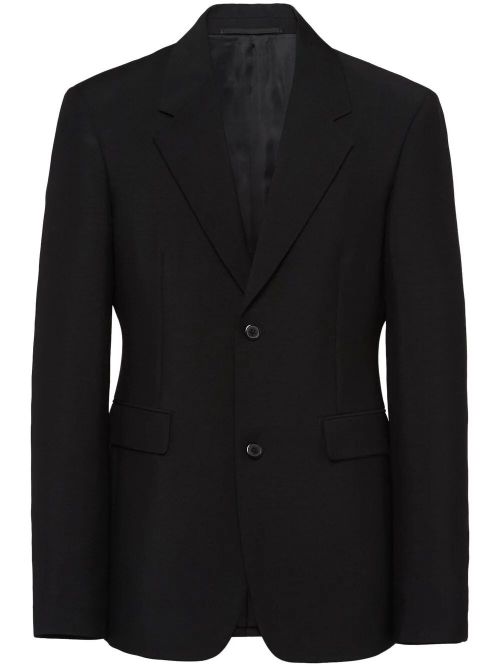 Single-Breasted Wool Jacket