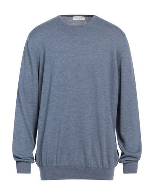 Man Sweater Light blue Size 36 Virgin Wool