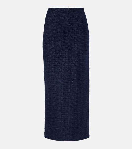 Bouclé midi skirt