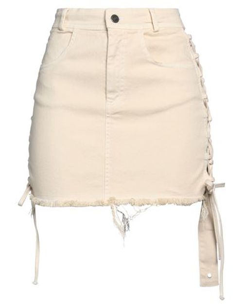 Woman Denim skirt Beige