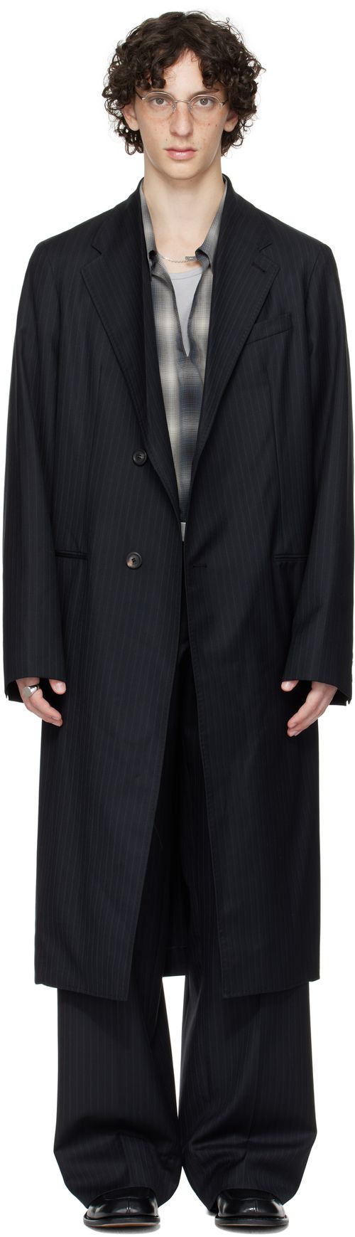 OUR LEGACY WORK SHOP Emporio Armani ブラック Lungo コート