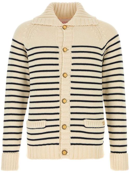 Striped cardigan - Neutrals