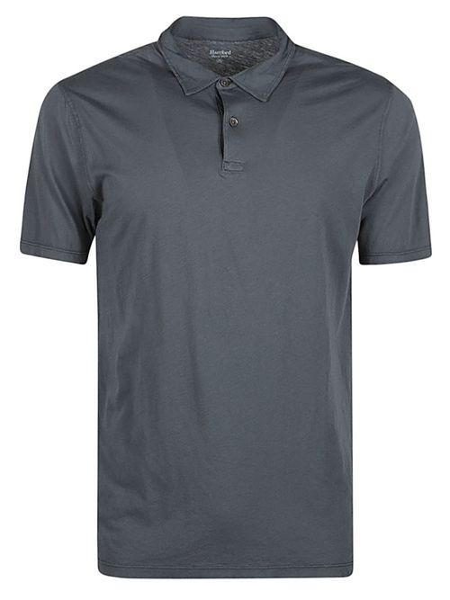 Dark Blue Cotton Polo Shirt