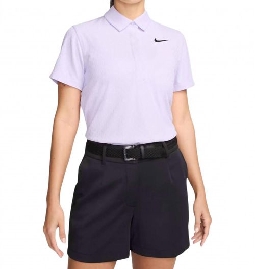 Women's Dri-Fit Adv Short-Sleeve Golf Polo Shirt In Light Purple