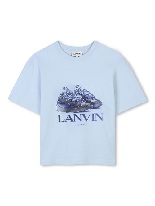 Curb-print T-shirt - Blue