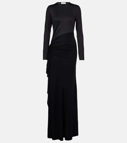 Gathered jersey gown