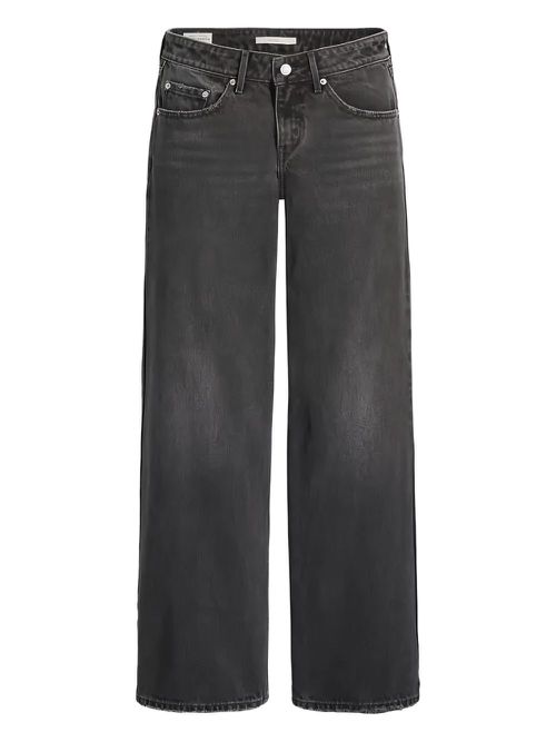 Low-rise cotton jeans - Black