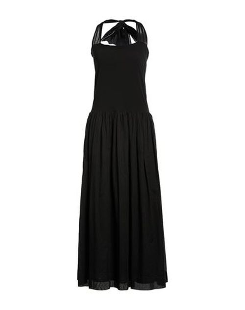 Woman Midi dress Black Size 2 Cotton
