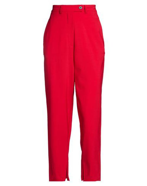 Woman Pants Red Size 4 Polyester, Virgin Wool, Elastane