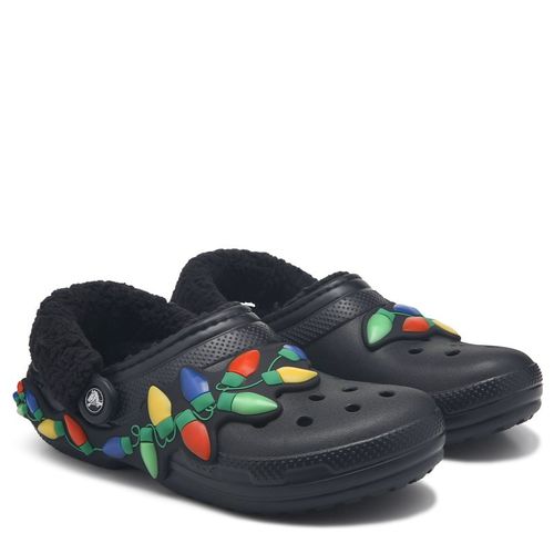 Classic Holiday Lined Clog Shoes (Black)