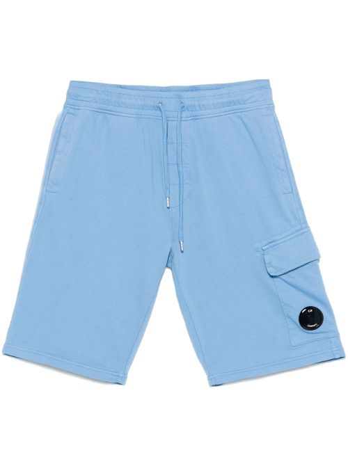 Lens-detail cargo shorts - Blue